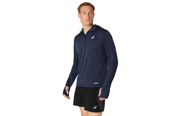 Bluza Asics Road Winter LS Hoodie granatowa męska