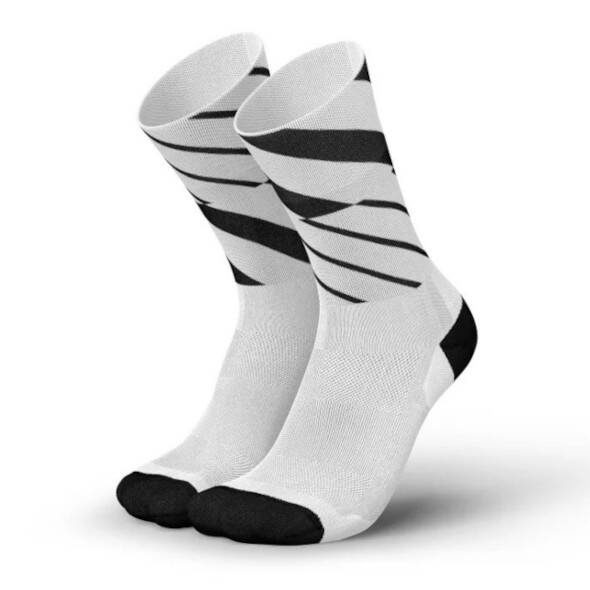 Skarpety Incylence Ultralight Angles White (High Cut) biało-czarne