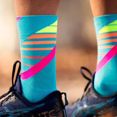 Skarpety Incylence Running Ladders Blue Pink (High Cut) niebiesko-różowe