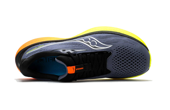 Buty Saucony Ride 18 granatowo-pomarańczowe męskie AW25