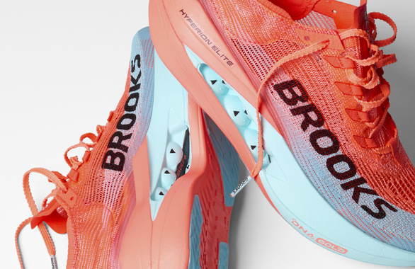 Buty Brooks Hyperion Elite 5 pomarańczowo-niebieskie męskie AW25