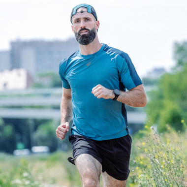 Koszulka Asics Fujitrail Elite SS Top niebieska męska SS25