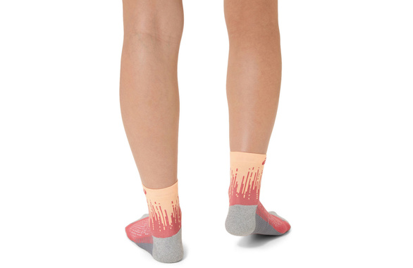 Skarpety Asics Performance Run Socks Quarter pomarańczowe