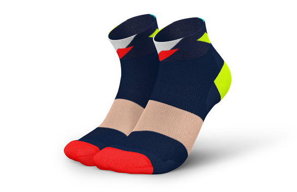 Skarpety Incylence Ultralight Strikes Short Navy Blue Inferno (Low Cut) kolorowe