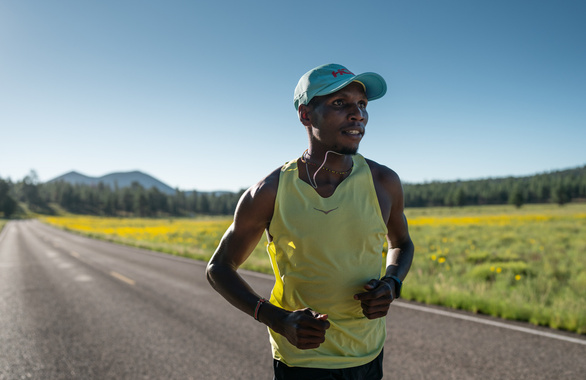 Koszulka Hoka Race Singlet żółta męska
