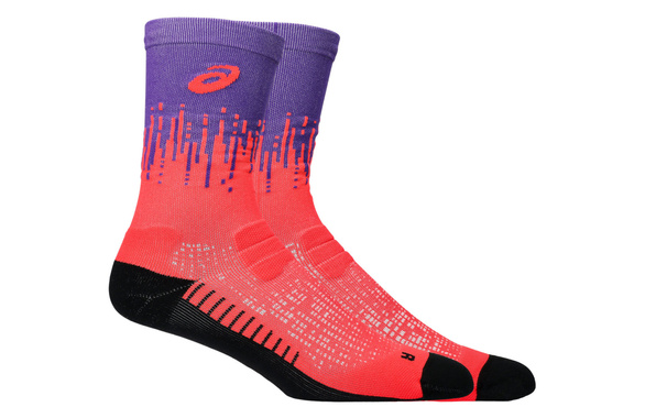 Skarpety Asics Performance Run Socks Crew fioletowo-czerwone