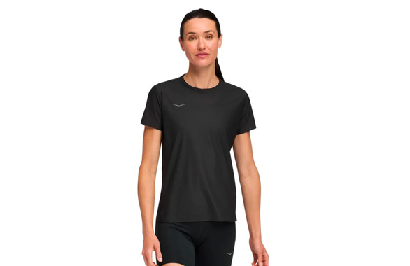 Koszulka Hoka Airolite Short Sleeve 2.0 damska czarna