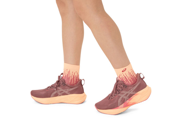 Skarpety Asics Performance Run Socks Quarter pomarańczowe