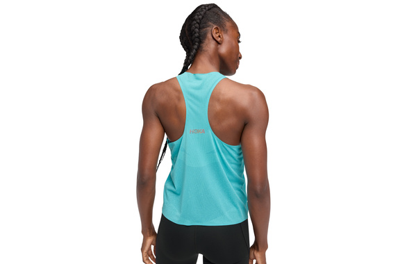 Koszulka Hoka Race Day Singlet damska niebieska