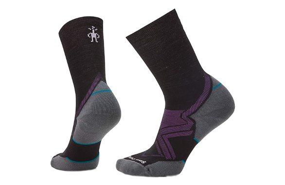 Skarpety Smartwool Run Cold Weather Targeted Cushion Crew Socks damskie czarno-szare