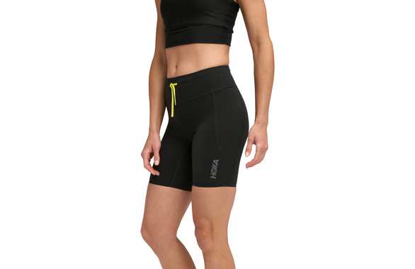 Krótkie legginsy Hoka Skybreeze Half Tight damskie czarne 