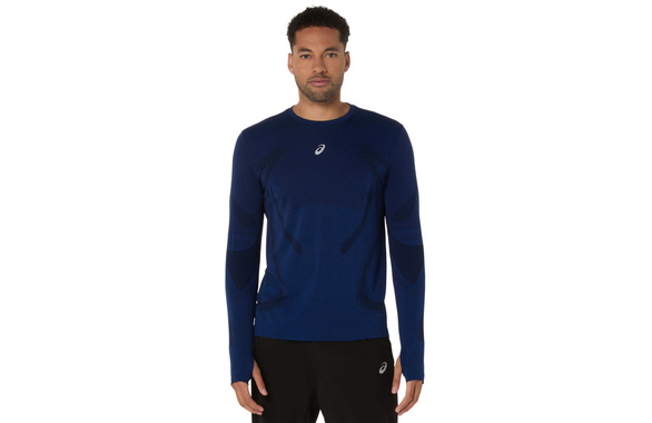 Koszulka Asics Road Seamless Ls Top granatowa męska AW25