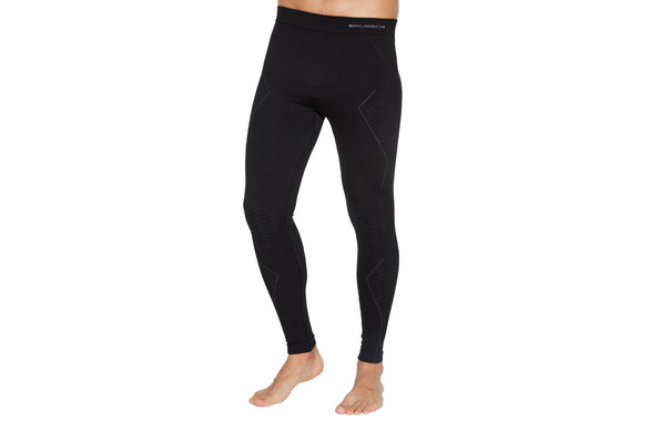 Getry termoaktywne Brubeck Extreme Wool LE1352M z wełny merino czarne męskie 