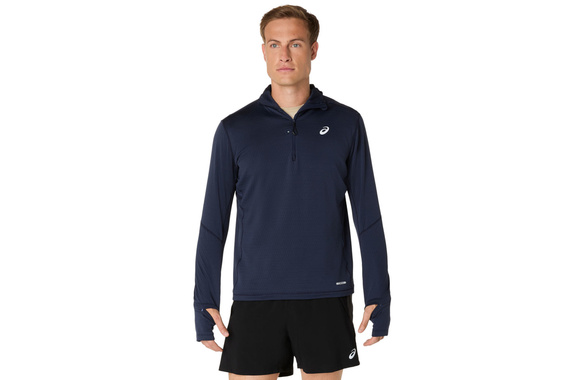 Bluza Asics Road Winter LS Hoodie granatowa męska