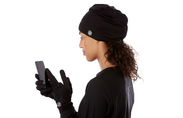 Zestaw czapka + rękawiczki Asics Running Pack czarny