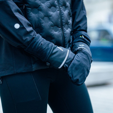 Rękawiczki Asics Wind-block Running Gloves czarne