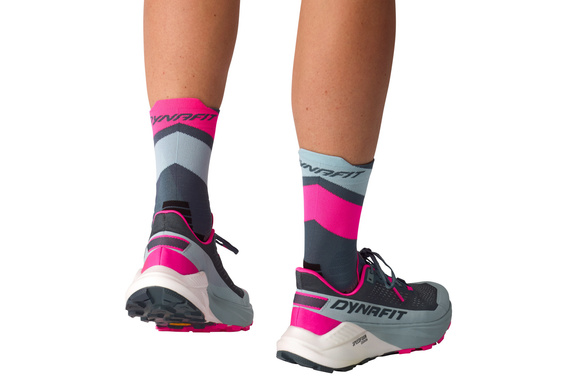 Skarpety Dynafit Ultra Mid Socks szaro-różowe