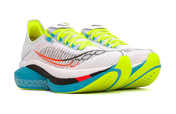 Buty Saucony Endorphin Elite 2 biało-turkusowe męskie AW25