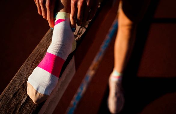 Skarpety Incylence Ultralight Strikes White Pink (Low Cut) biało-różowe