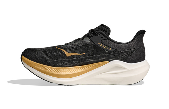 Buty Hoka Rocket X 3 czarno-złote męskie (BKGD) AW25