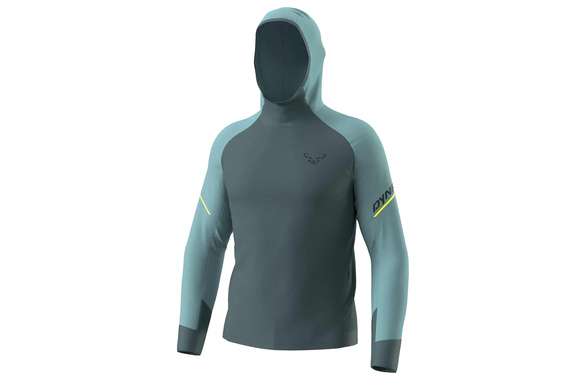 Bluza Dynafit Alpine L/S Hooded Tee szaro-niebieska męska 