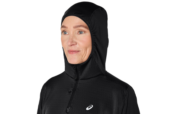 Bluza Asics Road Winter LS Hoodie damska czarna