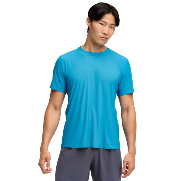 Koszulka Hoka Airolite Short Sleeve 2.0 niebieska męska 