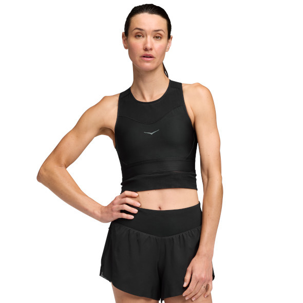 Biustonosz do biegania Hoka Race Day Bra czarny 