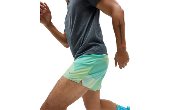 Spodenki Hoka Glide 5'' Short w/Brief niebiesko-zielone męskie 
