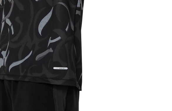 Koszulka Asics Road All Over Print SS Top czarno-szara SS25
