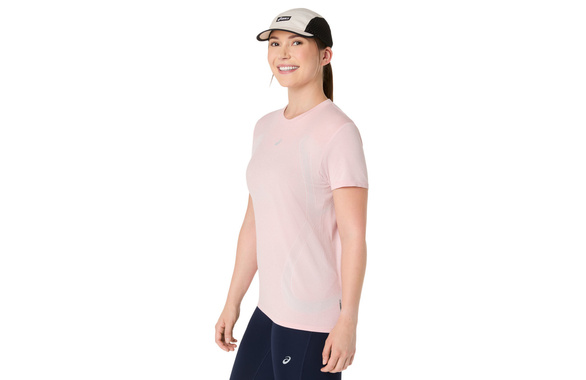 Koszulka Asics Road SS Seamless Top damska jasnoróżowa