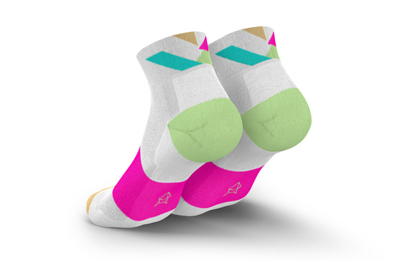 Skarpety Incylence Ultralight Strikes White Pink (Low Cut) biało-różowe