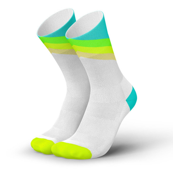 Skarpety Incylence Running Grades Blue Canary (High Cut) biało-żółte