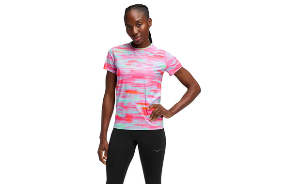 Koszulka Hoka Airolite Short Sleeve 2.0 damska kolorowa