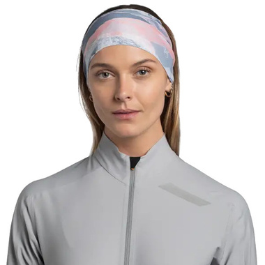 Opaska Buff Thermonet Headband Aghra Rosewood różowo-szara 