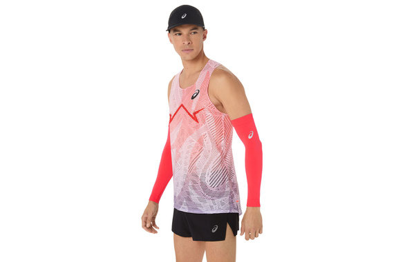 Koszulka Asics MetaSpeed Singlet czerwona męska  