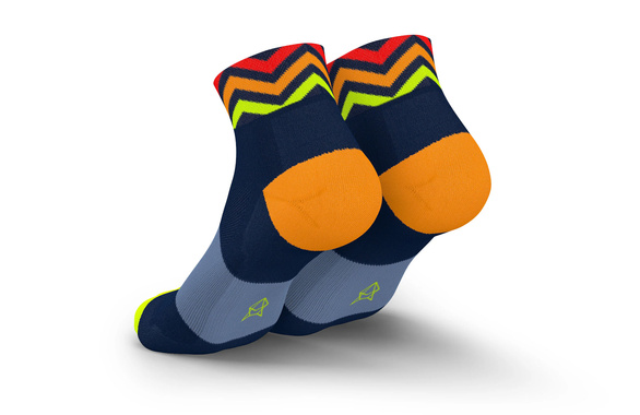 Skarpety Incylence Ultralight Waves Short Navy Orange (Low Cut) granatowo-pomarańczowe