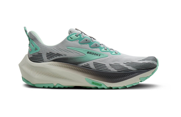 Buty Brooks Ghost Trail damskie szaro-zielone SS26