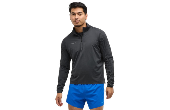 Bluza Hoka GlideTech Quarter Zip czarna męska