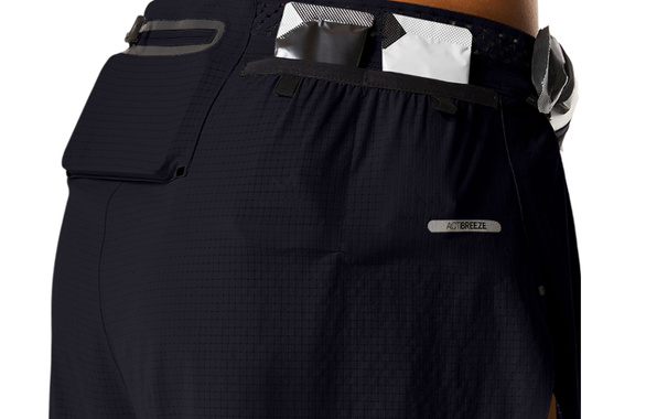 Spodenki Asics Metarun Split Short czarne męskie 