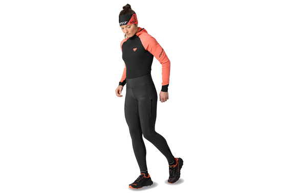 Legginsy Dynafit Winter Running Tights damskie czarne AW25