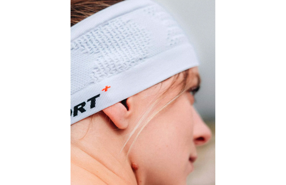 Opaska Compressport Headband V4 On/Off biała