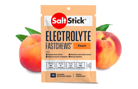 SALTSTICK 10 szt. pastylek do ssania - brzoskwinia
