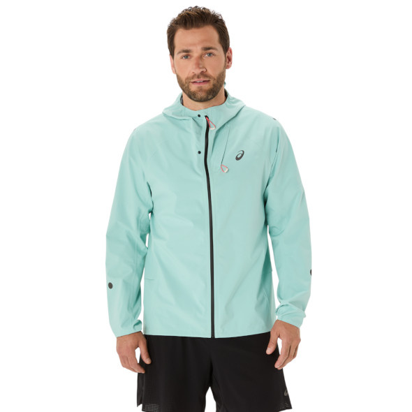Kurtka Asics Metarun Waterproof Jacket turkusowa męska SS25