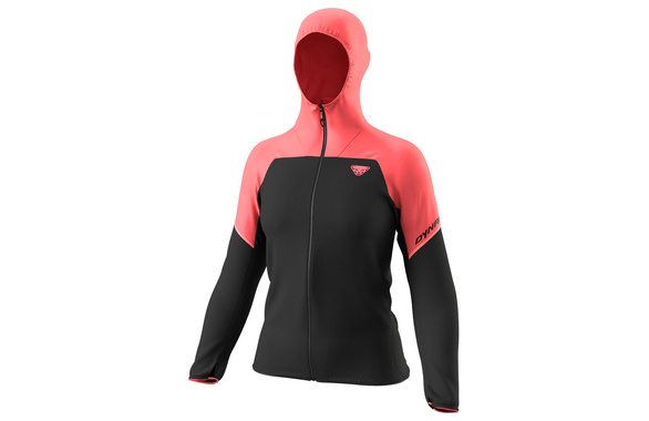 Kurtka Dynafit Alpine Wind Jacket damska koralowo-czarna