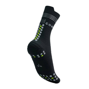 Skarpety Compressport Pro Racing Socks V4.0 Run High Flash czarno-żółte