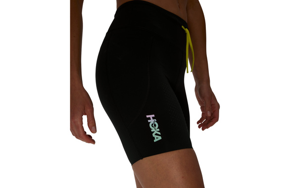 Krótkie legginsy Hoka Skybreeze Half Tight damskie czarne 