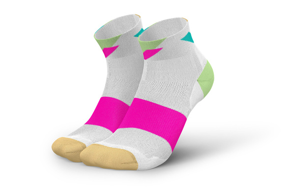 Skarpety Incylence Ultralight Strikes White Pink (Low Cut) biało-różowe