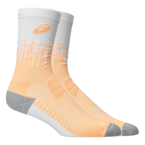 Skarpety Asics Performance Run Socks Crew biało-pomarańczowe