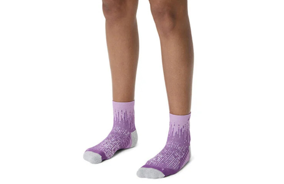 Skarpety Asics Performance Run Socks Quarter fioletowe
